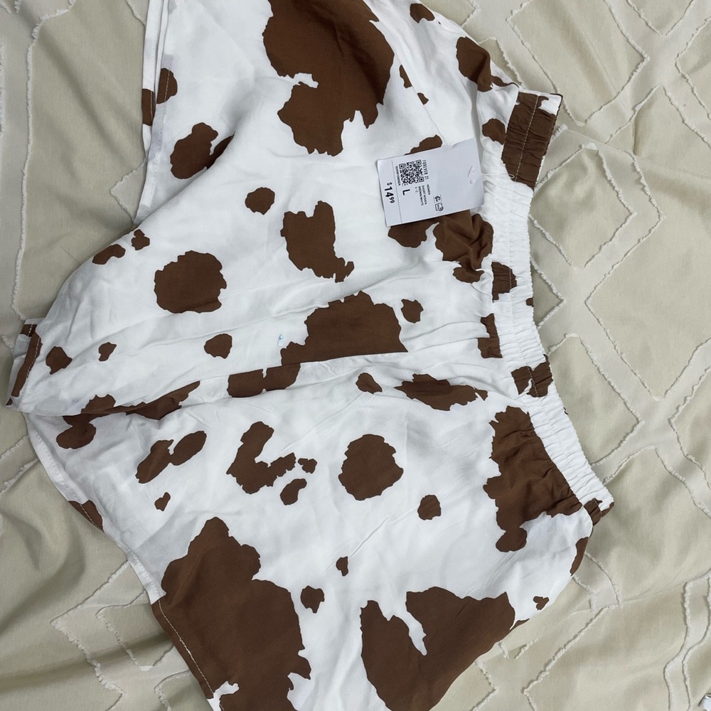 Forever 21 large cow print shorts. Tag included